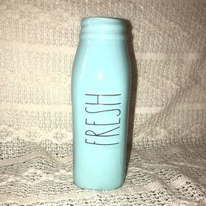 Rae Dunn Milk Bottle Vase “Fresh” Mint